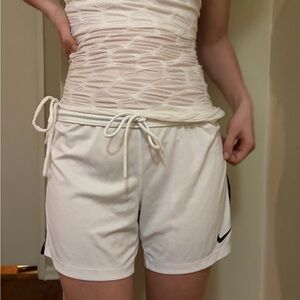 Nike Women's White Athletic Shorts